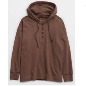 Women’s Brown/Relic Aerie Oversize Beach Weekend Hoodie XL